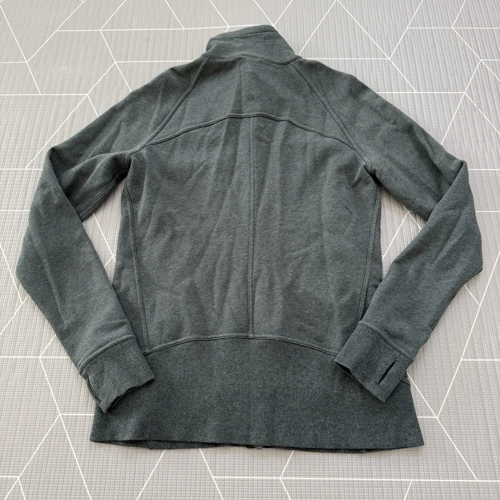 Lululemon Huddle & Hustle Jacket Size 10 Heathered‎ Camo Green LW4AVDS